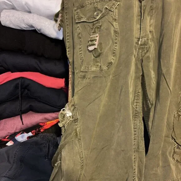 Vintage Polo Ralph Lauren Cargo Pants MENS 38x30 Paratrooper Military 90s Punk